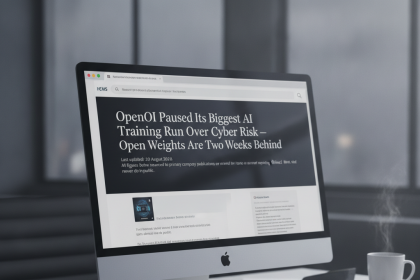 OpenAI Paused Its Biggest AI Training Run Over Cyber Risk — Open Weights Are Two Weeks Behind